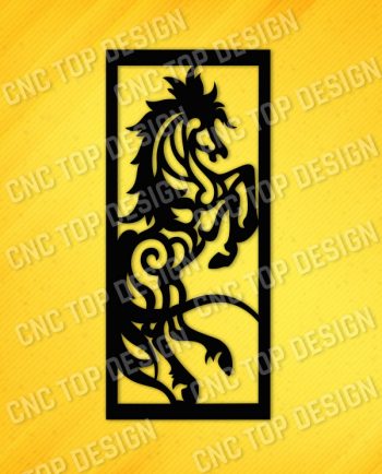Horse Wall Art Design files - DXF SVG EPS AI CDR