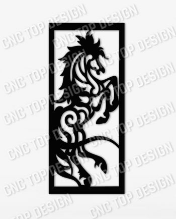 Horse Wall Art Design files - DXF SVG EPS AI CDR