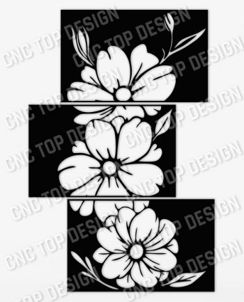Hibiscus Flowers Cut Design files – DXF SVG EPS AI CDR