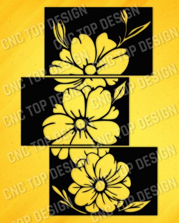 Hibiscus Flowers Cut Design files – DXF SVG EPS AI CDR