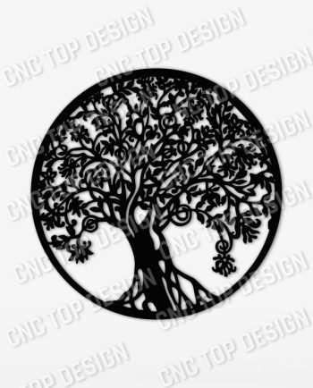 Tree Art Design files - DXF SVG CDR EPS AI - P199