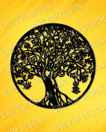 Tree Art Design files - DXF SVG CDR EPS AI - P199