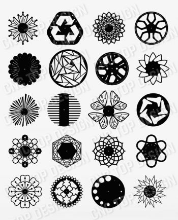 Wall Clock Decor design files - DXF SVG EPS AI CDR