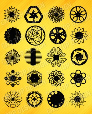 Wall Clock Decor design files - DXF SVG EPS AI CDR
