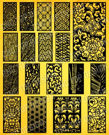 Panels Patterns And Scenes Decorative DXF SVG CDR EPS PNG AI P0218