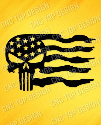 Patriotic USA Flag American Vector Design files - DXF SVG EPS AI CDR