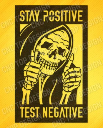 Test negative stay positive vector design files - DXF SVG EPS AI CDR