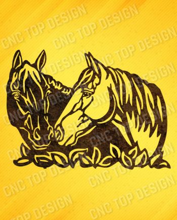 Horses wall art design files – DXF SVG EPS AI CDR