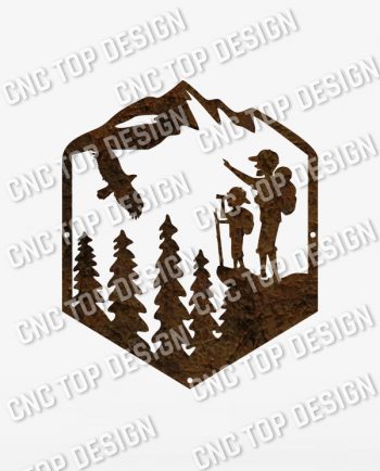 Dad son hiking camping vector design files – DXF SVG EPS AI CDR