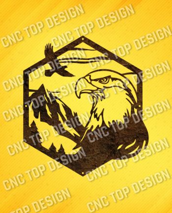 Majestic bald eagle american vector design files - DXF SVG EPS AI CDR