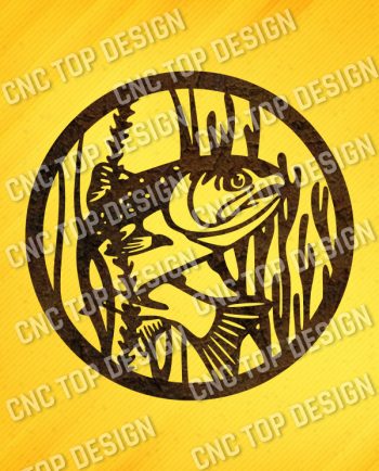 Fishing vector design files - SVG DXF EPS AI CDR