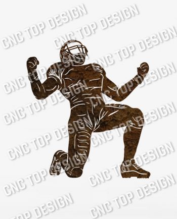 Football player vector design files – DXF SVG EPS AI CDR