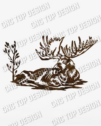 Moose vector design files - SVG DXF EPS AI CDR
