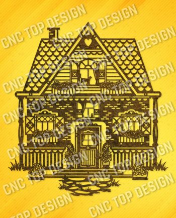 Wonderful house vector design files - SVG DXF EPS AI CDR